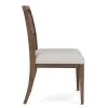 Riverside Furniture 43457 Delia - Wood Back Side Chair (Set of 2) - Nouveau Walnut / Beige