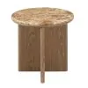 ACME LV05316 Markku - End Table With Natural Marble - Oak