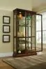 Pulaski Furniture 20542 PFC Curios - Lighted Sliding Door 4 Shelf Curio Cabinet - Cherry Brown