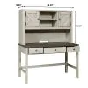 Samuel Lawrence Furniture S466-BR-K7 Riverwood - Desk & Two Door Hutch with USB Port