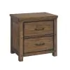 Samuel Lawrence Furniture S918-450 Cambridge - 2-Drawer Nightstand with USB - Brown