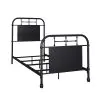 Liberty Furniture 179-BR11HFR-B Liberty Furniture 179-BR11HFR-B Vintage Series - Twin Metal Bed - Black