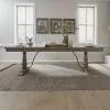 Liberty Furniture 615-DR-TRS Americana Farmhouse - Trestle Table - Dusty Taupe