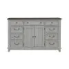 Liberty Furniture 237-BR31 River Place - 2 Door 9 Drawer Dresser - Riverstone White & Tobacco