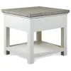 Riverside Furniture 37209 Cora - End Table - Cloud / Fog