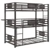 CoasterElevations 460394T Rogen - Metal Twin Triple Bunk Bed - Dark Bronze