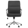 CoasterEssence 801765 Ximena - Upholstered Adjustable Mid Back Office Chair - Black