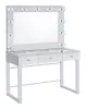 CoasterEssence 935934 Umbridge - 3-Drawer Vanity Set With Lighting - Chrome And White
