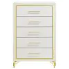 Coaster Fine Furniture 224735 Lucia - 5-Drawer Bedroom Chest - White