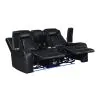 New Classic U1769V-25-BLK Orion II - Console Loveseat With Dual Recliners - Black