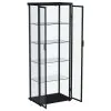 Coaster Fine Furniture 950400 Aero - 5-Shelf Display Curio Cabinet With LED Lighting - Black