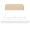 Coaster Fine Furniture 360301Q Amherst - Radio Weave Rattan Metal Queen Bed - White