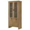 Coaster Fine Furniture 193616 Adina - Tall Display Cabinet - Distressed Light Brown