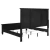 CoasterEssence 201321KEN-S4 Sandy Beach - 4 Piece Eastern King Panel Bedroom Set - Black