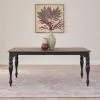 Liberty Furniture 244B-T4072 Liberty Furniture 244B-T4072 Magnolia Manor - Leg Table - Weathered Bark & Antique Black