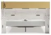 Ashley Furniture B2640B30 Altyra - King Upholstered Bookcase Bed With Storage - White