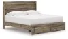 Ashley Furniture PCB2005B7 Ashley Furniture PCB2005B7 Elbrim - King Panel Storage Bed - Brown