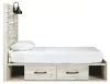 Ashley Furniture B192B13 Ashley Furniture B192B13 Cambeck - Twin Panel Bed With Side Storage Drawers - Whitewash