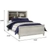 Samuel Lawrence Furniture S466-BR-K3 Riverwood - Twin Bed with Bookcase Headboard
