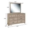 Samuel Lawrence Furniture S496-430 River Creek - Framed Dresser Mirror - River Birch Brown