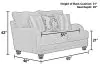 Jackson Furniture Industries 137902-1885/26-2441/38 Jonesport - Loveseat - Wheat
