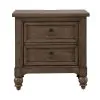 Liberty Furniture 615-BR61 Liberty Furniture 615-BR61 Americana Farmhouse - 2 Drawer Nightstand With Charging Station - Dusty Taupe