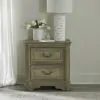 Liberty Furniture 244N-BR61 Liberty Furniture 244N-BR61 Magnolia Manor - 2 Drawer Nightstand - Weathered Bisque