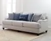 CoasterElevations 511091 Glenn - Upholstered English Arm Sofa - Light Gray And Blue