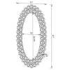 CoasterElevations 961615 Colleen - Oval Wall Mirror - Silver