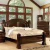 Furniture of America CM7791EK-BED Burleigh - Eastern King Bed - Cherry