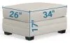 Jackson Furniture Industries 220110-1732/26 Magnolia - Ottoman - Shell