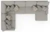 Jackson Furniture Industries 3345/62/30/76-26 Jackson Furniture Industries 3345/62/30/76-26 Livingston - 3 Piece Sectional With Comfort Coil Seating And 9 Included Accent Pillows (RSF Chaise) - Linen