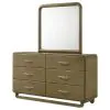 Coaster Fine Furniture 224273M Amsbury - 6-Drawer Dresser And Mirror - Nutmeg