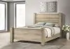 Coaster Fine Furniture 225101KE Oakglen - Eastern King Panel Bed - Weathered Oak