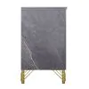 New Classic B1826-040 Symmetry - 2 Drawer Nightstand - Charcoal