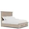 Riverside Furniture 79280-79283-79274 Riverside Furniture 79280-79283-79274 Bennett - King Storage Bed - Frosted Gray