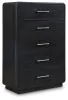 Ashley Furniture B821-46 Rowanbeck - Five Drawer Chest - Black
