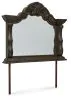 Ashley Furniture B947/31/36/46/58/56/94 Maylee - 6 Pc. - Dresser, Mirror, Chest, California King Upholstered Bed - Dark Brown