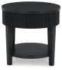 Ashley Furniture T551-6 Marstream - Round End Table - Black