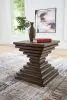 Ashley Furniture T821-2 Hannodream - Square End Table - Warm Brown