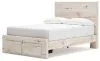 Ashley Furniture B2310B20 Ashley Furniture B2310B20 Lawroy - Full Panel Bed With Storage Footboard - Light Natural