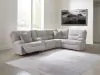 Ashley Furniture 93605S19 Ashley Furniture 93605S19 Acklen Place - 5-Piece Power Reclining Sectional With Storage Console - Pewter