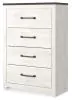 Ashley Furniture B1190/31/36/44/57/54/98/92(2) Ashley Furniture B1190/31/36/44/57/54/98/92(2) Gerridan - 8 Pc. - Dresser, Mirror, Chest, Queen Panel Bed with Sconces, 2 Nightstands - White