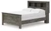 Ashley Furniture B4480B3 Ashley Furniture B4480B3 Frandern - Full Bookcase Panel Bed - Gray