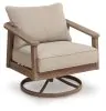 Ashley Furniture PCP428-821 Harmony Headlands - Swivel Lounge With Cushion - Natural / Gray