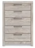Ashley Furniture PCB1120-46 Ashley Furniture PCB1120-46 Broachmyn - Five Drawer Chest - Gray