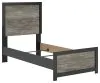 Ashley Furniture PCB1118B8 Ashley Furniture PCB1118B8 Broachmyn - Twin Panel Bed - Black / Gray