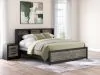 Ashley Furniture PCB1118B19 Ashley Furniture PCB1118B19 Broachmyn - King Lighted Bookcase Panel Bed - Black / Gray