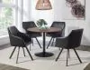 CoasterEssence 110280 Cora - Round Wood Top Dining Table - Brown Walnut