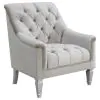 CoasterElevations 508461-S3 Avonlea - 3 Piece Upholstered Sloped Arm Sofa Set Velvet - Pearl Silver